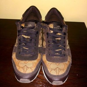 Coach Sneakers, size 10, Brown